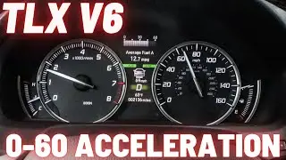 2015 Acura TLX V6 0-60 mph Acceleration Sport+ Mode