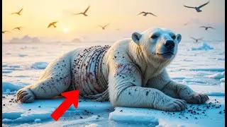 The Heartbreaking Rescue of a Dying Polar Bear in Antarctica | True Wildlife Survival Story