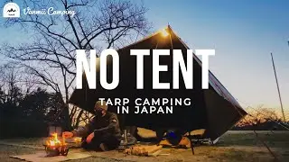 Winter Motorcycle Camping with a Tarp and No Tent - 3rd night