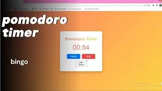 how to create pomodoro timer | using html css and js