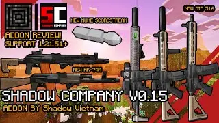 Shadow Company Addon V0.15 Review AK-74M UPDATE! Warzone Gun MODS MCPE 1.21.51+ | Creator Crafter321