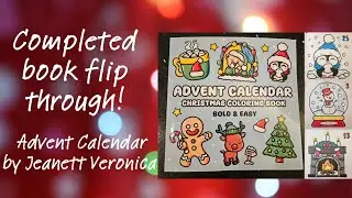 Completed Book Flipthrough: Christmas Advent Calendar