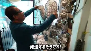 Hojalata ！ブリキ雑貨工房へ行って来た！オアハカで作られているメキシコ民芸品だよ。