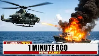 Venezuelan Boat TARGETED by U.S. Helicopter &mdash; Seconds From War | US Navy Venezuela