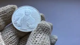 Памятная монета Украины 10 гривен Конституция Орлика 2010 года серебро