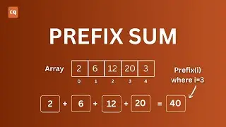 Prefix Sum Fundamentals | Arrays, Suffix & Range Sum