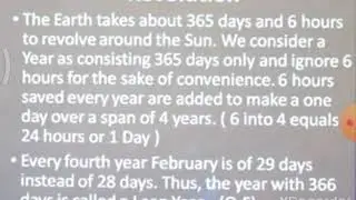 Revolution and leap year