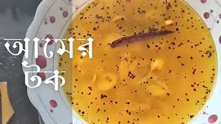 Aamer Tok or Aamer Ambol || Kacha aamer tok || Bengali runny mango soup ||