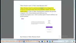 Yahoo business email: Is Yahoo Small Business free? yahoo small business email?