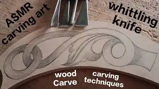 How To Wood Carving For Beginners Whittling Wood Carving ASMR Carve Techniques