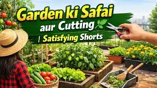 Garden Cleaning Day 🌿 Satisfying Shorts #ytshorts #youtubeshorts #terracegarden #garden #plants