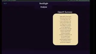 StockSight - MatPlotLib + Flask code