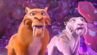 حيوان مفترس بيجازف بحياته وبتحدي المخاطر علشان ينقذ علته من دمار العالم | ملخص فيلم 4 Ice Age