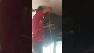 Ac cleaning with safety and jet spray