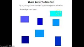 Stupid Game: The Idiot Test!