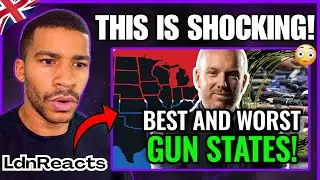BRIT Reacts to Ranking 50 States for Gun Laws | UK Reaction | LdnReacts 🇬🇧