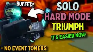 Solo The Final Act Hard Mode Triumph With Rebalanced Towers | No Bug Abusing | TDS XMAS EVENT