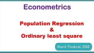 Econometrics Meeting 1| Regression Analysis| Intuition of population regression function| OLS method