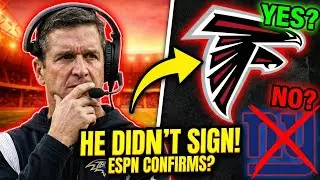 HE LEFT NEW YORK? Harbaugh to Falcons Update is SHOCKING!