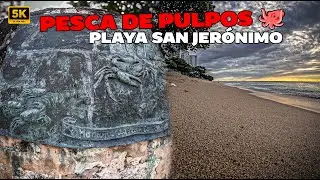 PESCA DE PULPOS 🐙 FRENTE AL ANTIGUO RESTAURANTE VESUBIO, PLAYA SAN JER&Oacute;NIMO