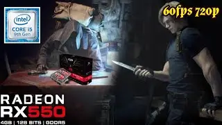 Resident Evil  4 REMAKE | RX 550 4gb - i5 9400f | 60fps modo rendimiento/performance
