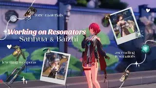 ‎‧₊˚✧working on my glacio resonators | levelling, weapons, forte ✧ cozy wuthering waves ˚୨୧⋆.