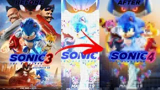 Making a custom sonic movie 4 poster #9