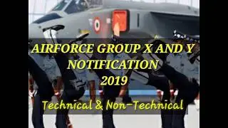 Indian air force group x and y notification  (2019)