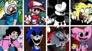 Corrupted-Hero but Every Turn a Different Character Sings 🎶 (FNF Corrupted-Hero but Everyone Sings)