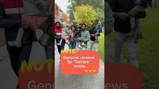 Genuine reviews of #devara #it was really 🤩 watching a movie with friends #ntr #newmovie #shorts