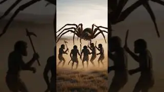 Life million years ago | the hominids fighting with the spider #homininevolution #deeppast #hominin