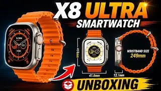 X8 Ultra Smart Watch 49 mm - Ocean Straps - Full Screen HD Display - Bluetooth Calling