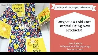 Easy 4 fold card tutorial