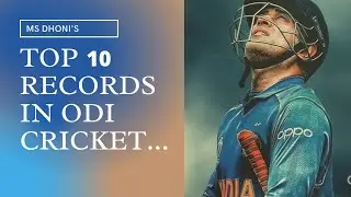 MS DHONI'S ALL-TIME RECORD: DHONI'S TOP 10 UNBREAKABLE RECORDS #MSDHONI  #UMBREAKABLERECORD #MAHI