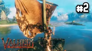Getting Leather Scraps And Building A House And Raft (Valheim #2)
