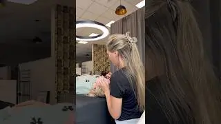 Behind the chair as a cosmetologist! Lash day #hairstylist #haircare #hairtutorial