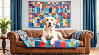 How to make a quilted Dog bed Easy Quilt Pattern #quilting #quiltpatterns