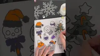 ASMR Coloring/Spooky Cutie(CocoWyo) Spookt Christmas #asmrsounds #asmr #christmascoloring