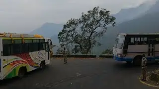 Wayanad Ghat Road - Kerala RTC Backseat view  Lakkidi to - Adivaram 