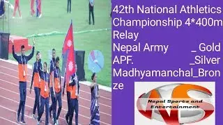 4&times;400m relay Nepal in 42th national athletics championship