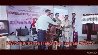SASCS/WD&GRC Organized Women's Felicitation Program/International Women's Day/2024-25.