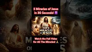 ✨ Top 5 Miracles of Jesus in 30 Seconds ✝️ | Quick Bible Story