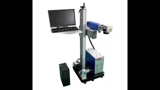 Split Fiber Laser Marking Machine 50W For Big Size/Diameter Metal Parts