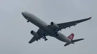 Turkish Airlines Airbus A330-343 (TC-JNO) landing at SGN/VVTS 25R