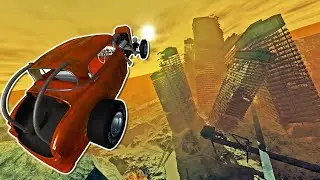 This Map Has A TERRIFYING Secret! Beautiful Post Apocalyptic Sandbox! Crazy Jumps! - BeamNG Drive