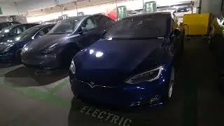 Bad EV charging etiquette by Tesla owners at Indianapolis airport