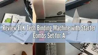 Review FLK Tech Binding Machine with Starter Combs Set for A4-21 Hole / 450 Sheets Paper Punch Binde