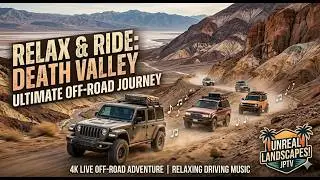 Most beautiful Scenic Drive in Death Valley, California - Relaxing Music - 4K