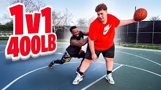 1v1 Basketball Against 400 Pound Hooper Big Mac!