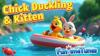 Chick Duckling And Kitten River Adventure | Kids Song